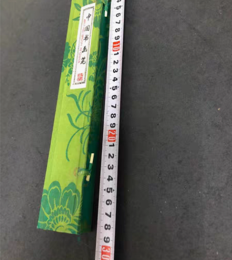 60-70年代精美老毛笔一盒两支 布面锦盒...