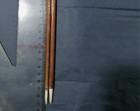 老毛笔善琏莫蓉湖笔厂凤凰毛笔一对,刻有喜庆...