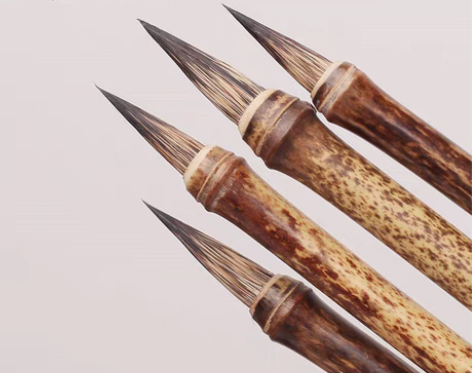 紫毫小楷毛笔抄经写小字瘦金体书法国画黑竹节...