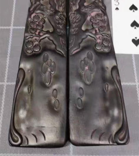 包邮黒色实木镇纸_枝繁叶茂_总重约663克...