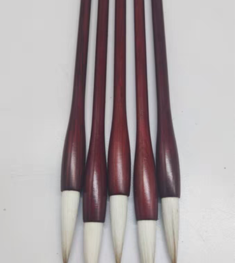 包邮帮书院做的红漆木杆兼毫，剩下了二十来枝...