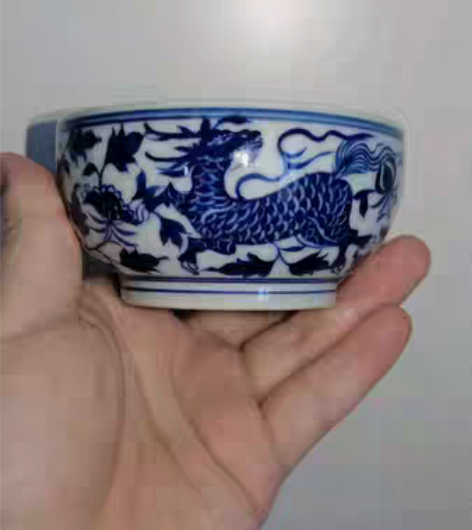 包邮景德镇陶瓷麒麟主人杯。 难得好物 口径...