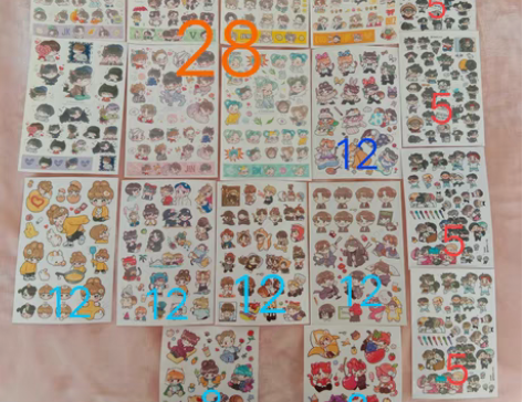 【出】Daldal老师一套7张贴纸 Ven...