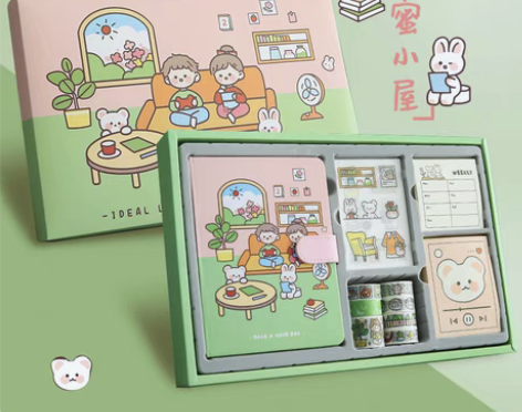 转卖可爱手账本套装网红少女心手帐本简约in...