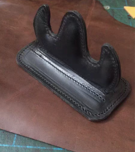 包邮笔山牛皮笔山真皮笔架复古文房用品 感兴...