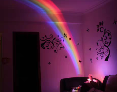 转卖彩虹灯小夜灯，粉色少女拍照氛围灯，棠东...