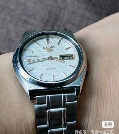 包邮中古精工双历机械自动男表，整体成色非常...