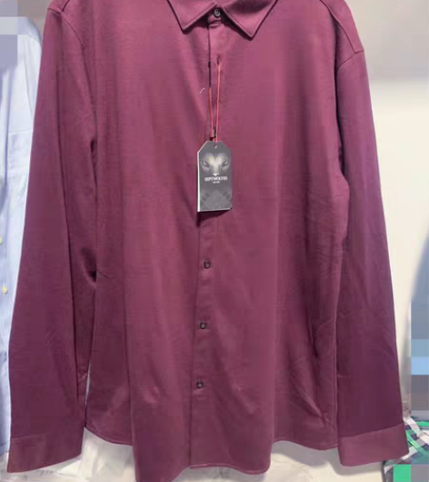 包邮包邮包邮包邮，七匹狼加绒酒红长袖衬衫，...