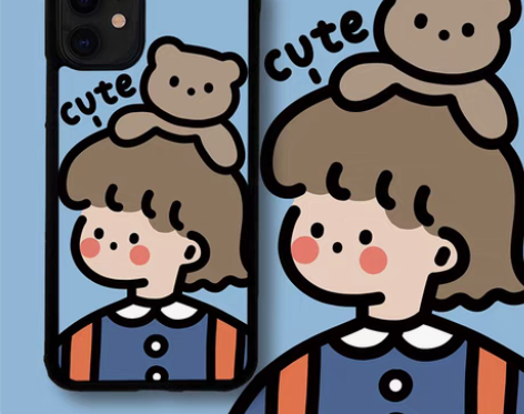 转卖原创可爱小熊女孩ins适用iphone...