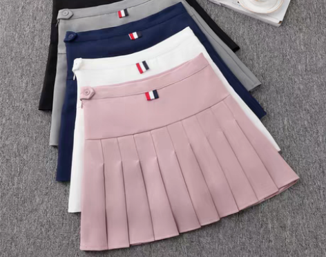 转卖百褶裙半身裙短裙夏季新款学生高腰显瘦防...