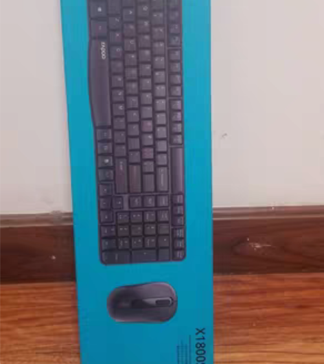 包邮全新雷柏X1800S无线键盘鼠标套装静...