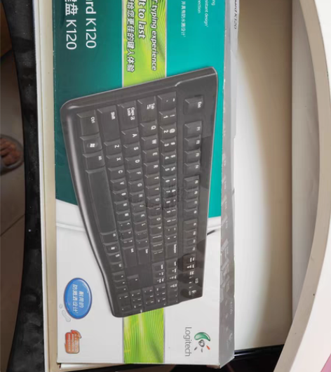 罗技有线键盘k120,usb口,几乎全新 ...