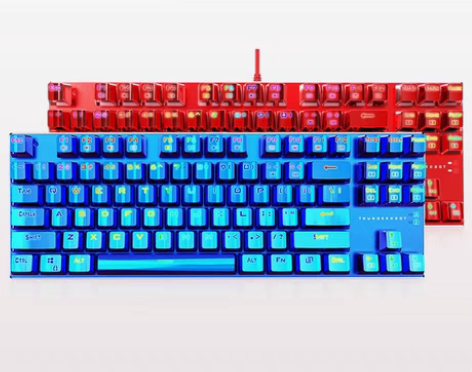 转卖雷神K750游戏吃鸡键盘机械键盘RGB...