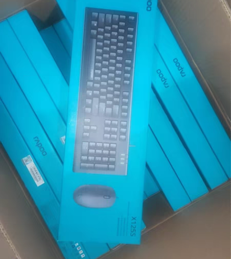 全新雷柏x125s有线键鼠套装 全新未拆封...