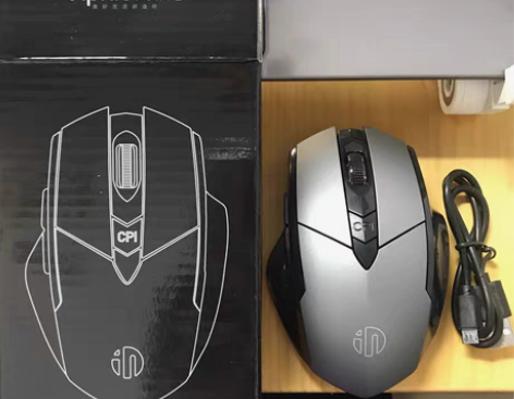 包邮英菲克PM6无线鼠标游戏鼠标电竞鼠标蓝...