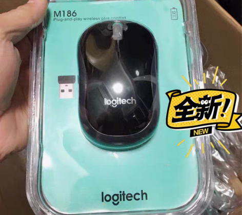 罗技M186无线静音鼠标  oem代工 非...
