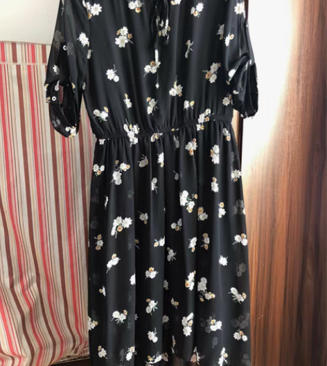 包邮拉夏贝尔旗下品牌7M长款连衣裙一条,尺...