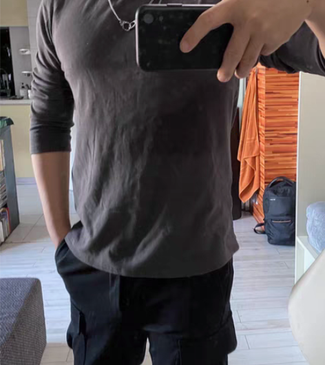 包邮【M170】 男士加厚灰色高领毛衣针织...