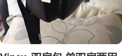 Viney  双肩包 单双肩两用包包，可 ...