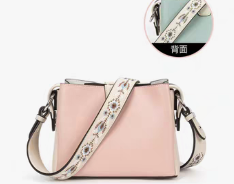 转卖【55盛典价】稻草人包包水桶宽带斜挎女...