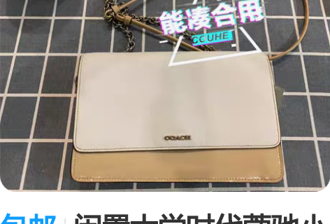 包邮闲置大学时代蔻驰小挎包 转给有需要的人...