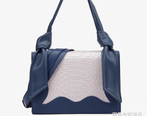 包邮小ck兔耳朵包包斜挎蓝色白色小包 实物...