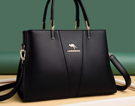 包邮袋鼠牛皮女2021新款大容量女士手提包...