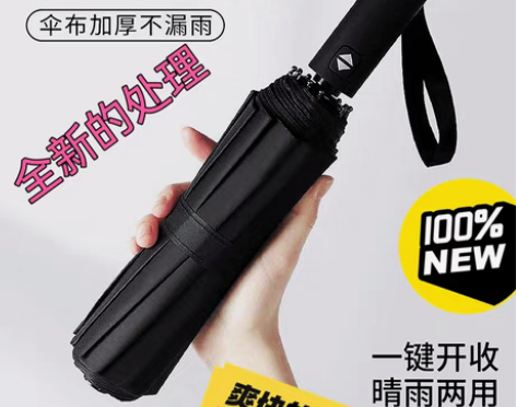 包邮十二骨两支全自动大号学生帅气雨伞男女晴...