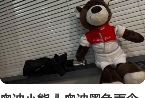 奥迪小熊奥迪黑色雨伞一起99 雨伞全新,就...