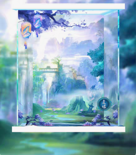 王者荣耀 虞姬 云霓雀翎 亚克力展示盒 尺...