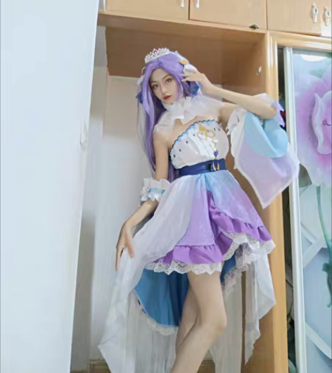 包邮王者荣耀cos服新婚礼皮肤大乔挚爱花嫁...