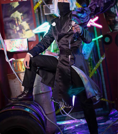 花木兰默契交锋cos 带轻重剑假发鞋子 小...