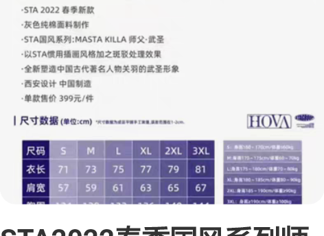 STA2022春季国风系列师父关公武圣灰色...