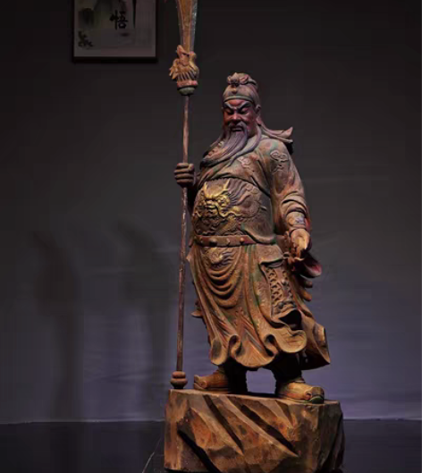 【武圣 · 关公】 材质楠木，关公高121...