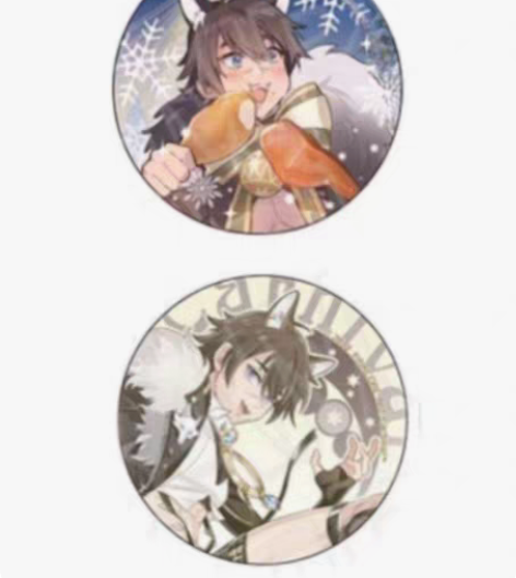 【转单】新世界狂欢小狼可尔吧唧 两个，小狼...