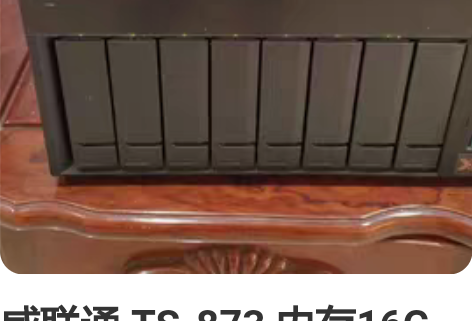 威联通 TS-873 内存16G  8个h...