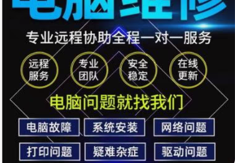 IT维修远程电脑维修，系统安装，软件调试，...