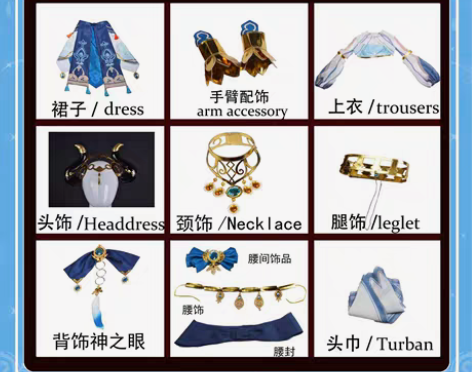 包邮（cos服小铺）原神游戏cos服 妮露...