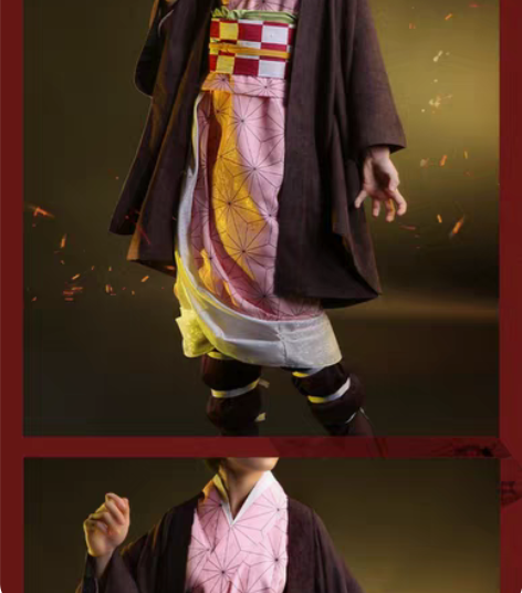 和顺动漫鬼灭之刃cosplay袮豆子cos...