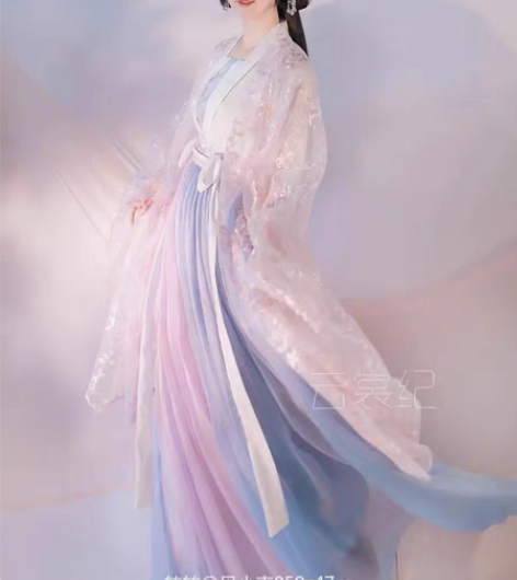 东月棠汉服｜【春樱】宋制齐腰M码四件套：大...