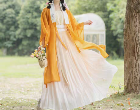 转卖蔻阁原创汉服女【幽兰影】明制合领衫三件...