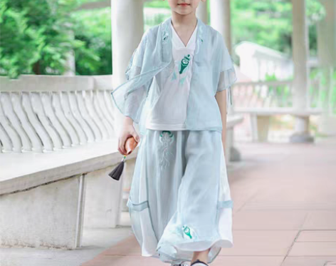 转卖儿童古装三件套男童汉服套装中国风唐装夏...