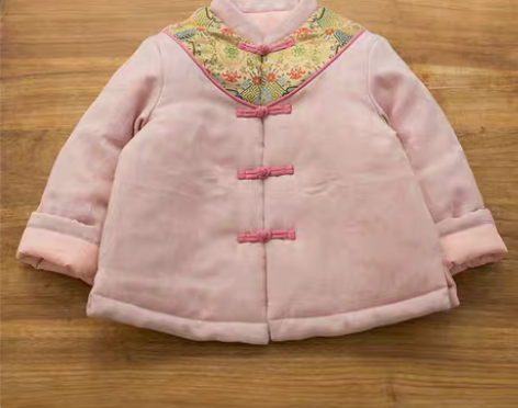 转卖儿童唐装拜年服女童汉服冬季古装中国风棉...