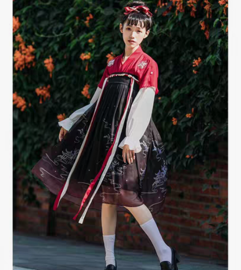 转卖【星渚间红款】徐娇织羽集日常汉元素服春...