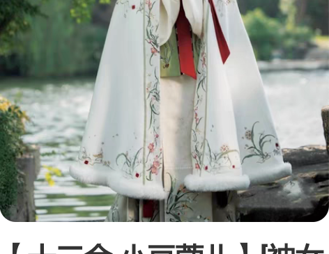 【十三余 小豆蔻儿】[神女赋] 绣花方领半...