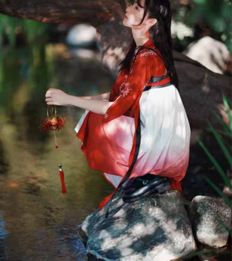 包邮徐娇织羽集[霜华渡] 汉服元素 夏季齐...