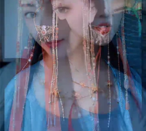 包邮芙蓉玉人歌原创手工发冠，当时是按我的心...