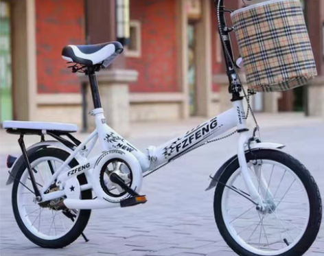 包邮成人折叠自行车20寸中学生单车减震免安...