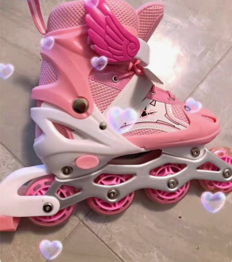 包邮特价溜冰鞋儿童全套装女童直排轮女孩旱冰...