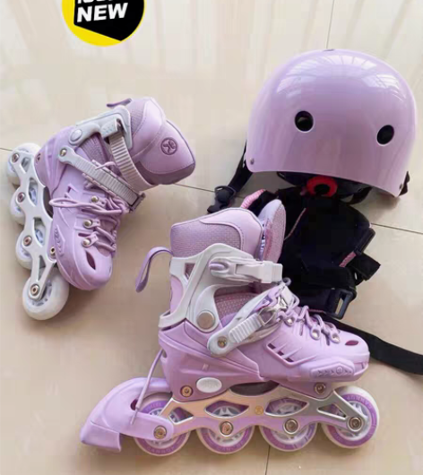 包邮【折扣捡漏】斯威溜冰鞋闪光儿童可调男女...